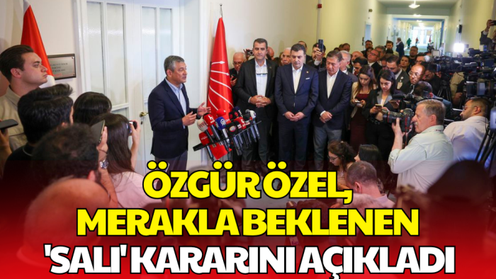 Özgür Özel: Yarın Kürsüde Ben Olacağım